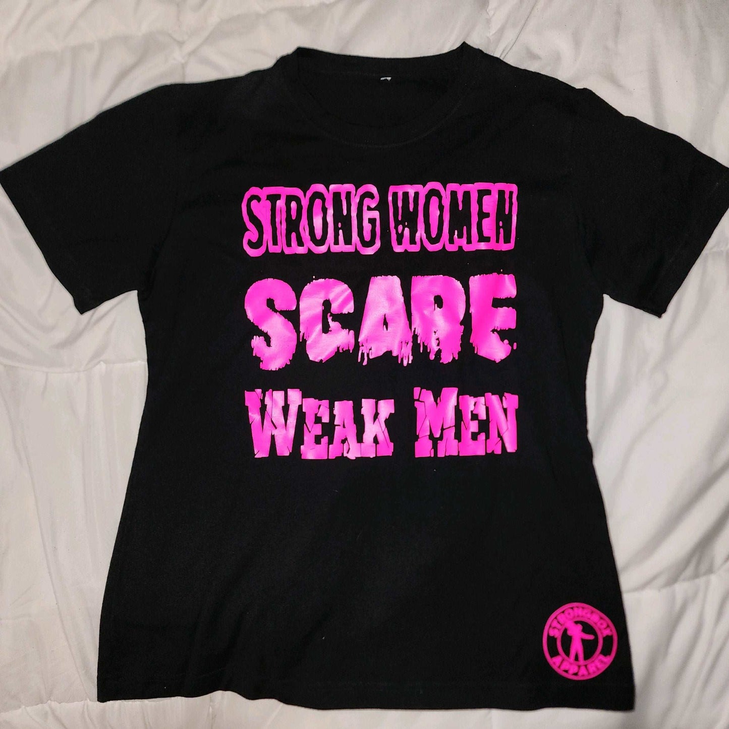 Strongbox Apparel's Ladie's Cut Strongwomen Scare Weak Men Tee and Tank