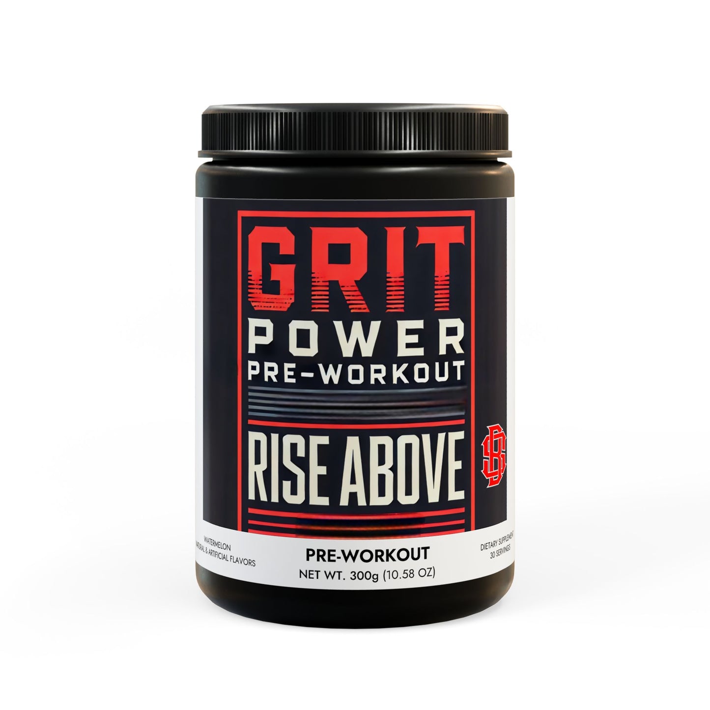 Grit Power Pre-Workout, Watermelon (300g, 10.58oz)