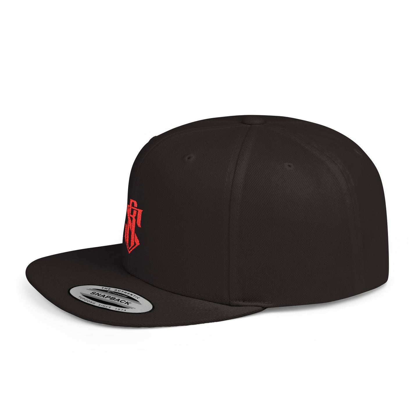 Orange logo Flat Bill Snapback