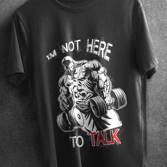 Not here to talk tee