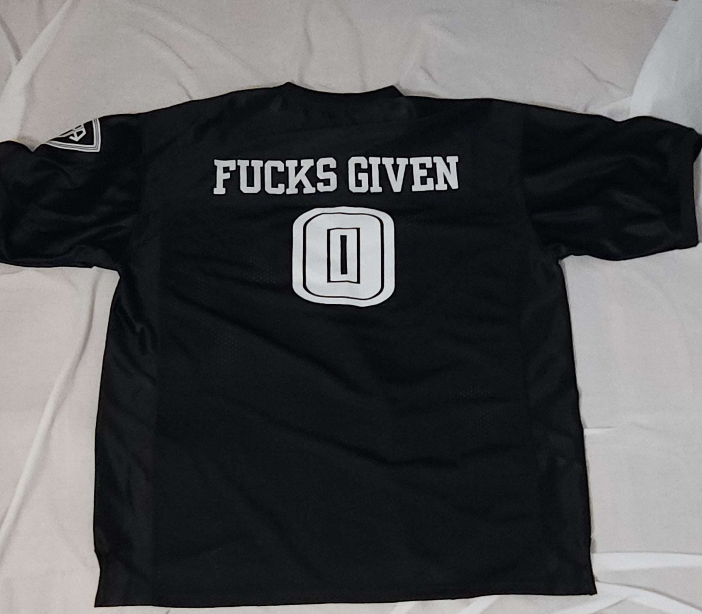 Strongbox Apparel Zero Fucks Given Football Jersey